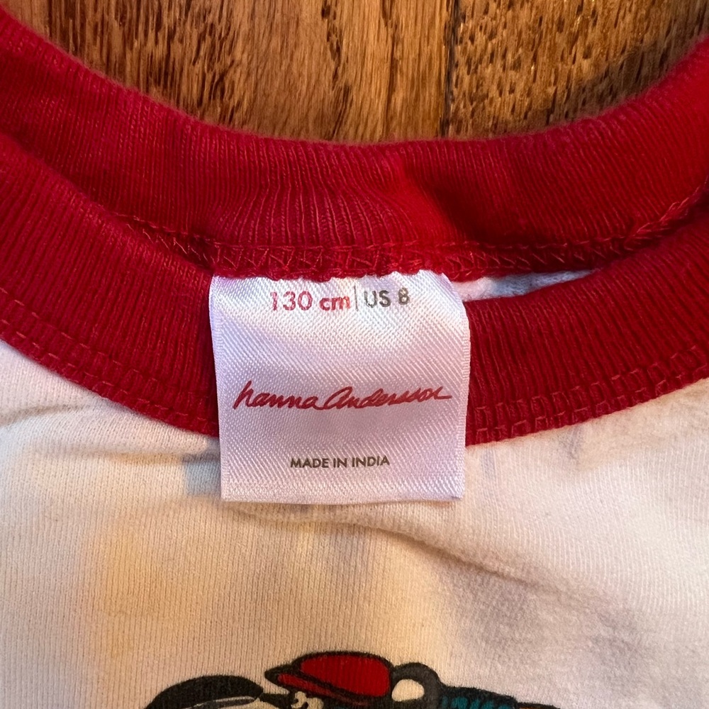 Hanna Andersson, Sueded Jersey Baseball Tee, size 8 - Picture 4 of 4